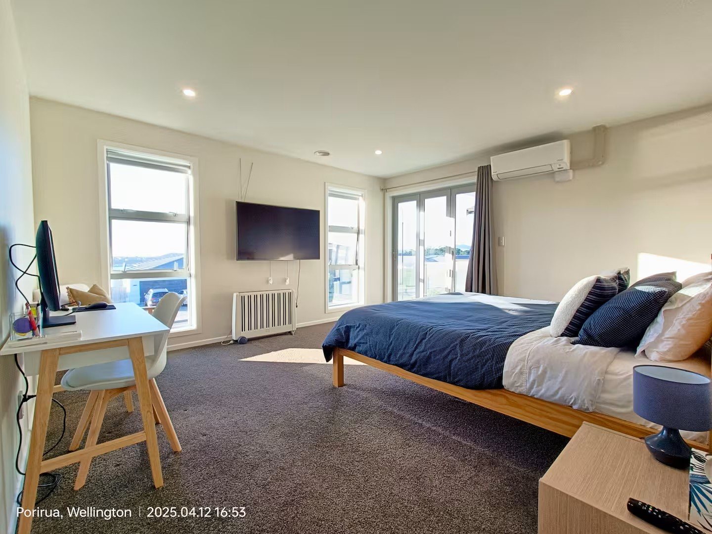 Comfortable bedroom at Waterview Spacious Bliss