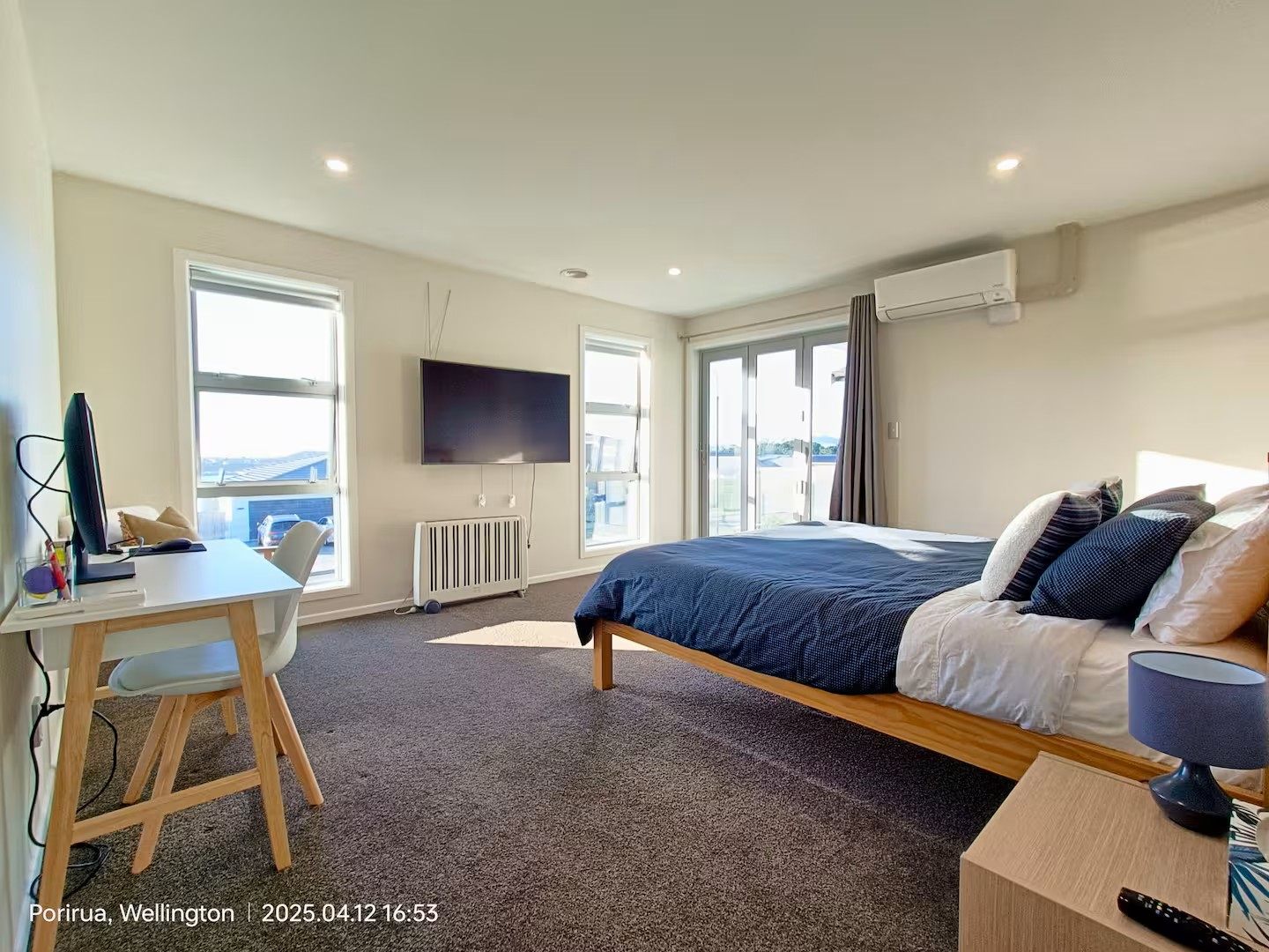 Comfortable bedroom at Waterview Spacious Bliss